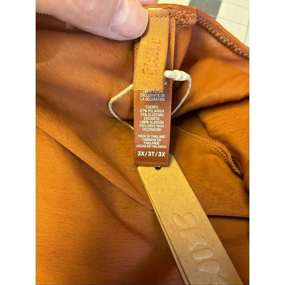SKIMS Weightless Bikini in Bronze Size 3X